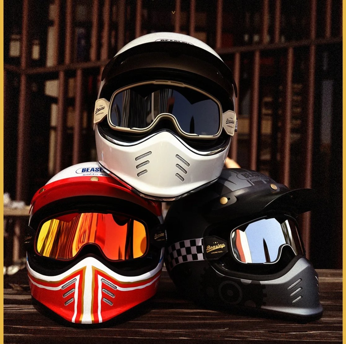 Beasley Motorcycle Helmet HD Goggles is brought to you by KingsMotorcycleFairings.com