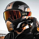 Beasley Motorcycle Helmet HD Goggles in Black, Red, Orange, Yellow & White is brought to you by KingsMotorcycleFairings.com
