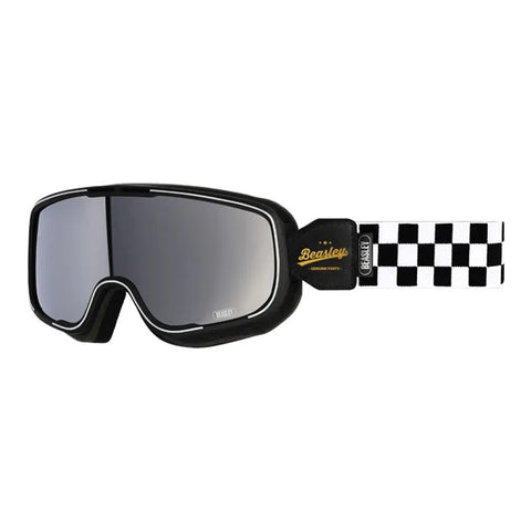 Beasley Motorcycle Helmet HD Goggles Black & White Checkered is brought to you by KingsMotorcycleFairings.com