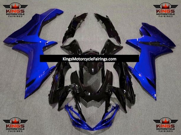 Suzuki GSXR600 (2011-2023) Black & Blue Fairings at KingsMotorcycleFairings.com