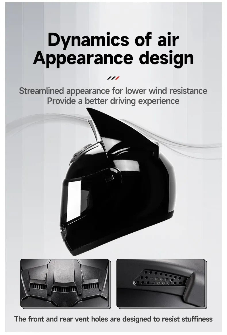 batman motorcycle helmet covers Black Batman Motorcycle Helmet with Black Visor