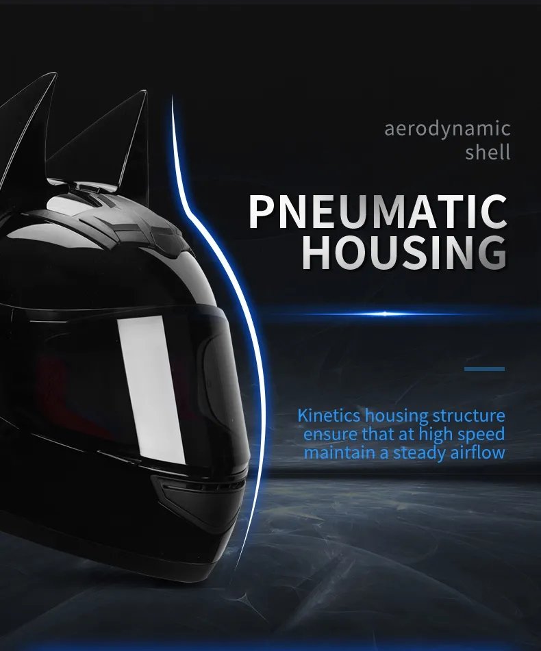 The Black Batman HNJ Full-Face Motorcycle Helmet is brought to you by KingsMotorcycleFairings.com