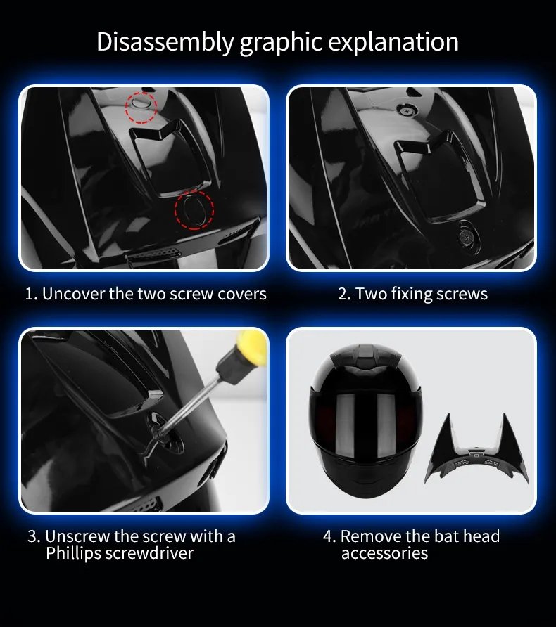 batman bike helmet and pads Black Batman Motorcycle Helmet with Black Visor