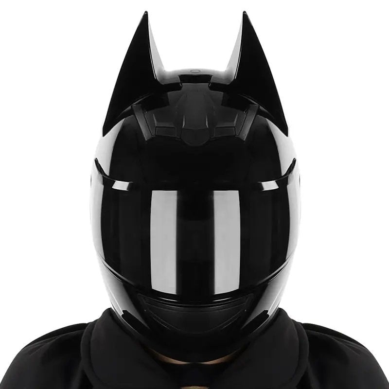 The Black Batman HNJ Full-Face Motorcycle Helmet is brought to you by Kings Motorcycle Fairings