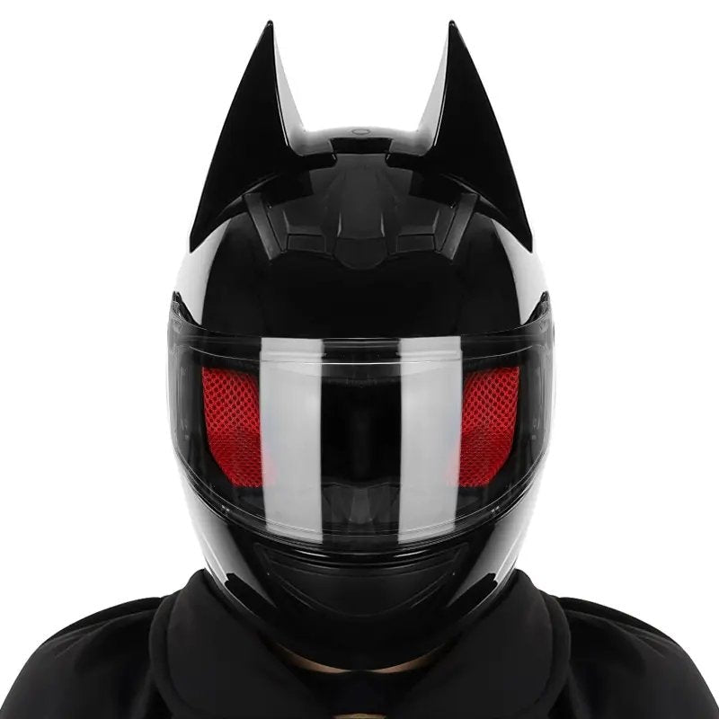 The Black Batman HNJ Full-Face Motorcycle Helmet is brought to you by KingsMotorcycleFairings.com