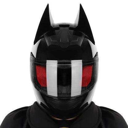 The Black Batman HNJ Full-Face Motorcycle Helmet is brought to you by KingsMotorcycleFairings.com