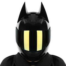 The Black Batman HNJ Full-Face Motorcycle Helmet is brought to you by KingsMotorcycleFairings.com