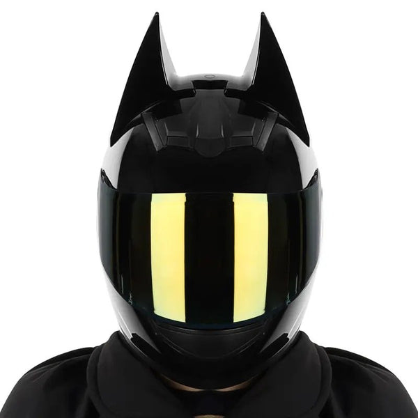 The Black Batman HNJ Full-Face Motorcycle Helmet is brought to you by KingsMotorcycleFairings.com