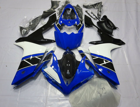 Yamaha YZF-R1 (2007-2008) Blue, Black & White Fairings