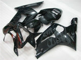 Fairing kit for a Kawasaki ZX6R 636 (2003-2004) Black Flames