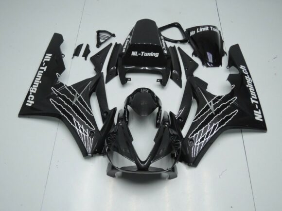 Shop Triumph Daytona 675 Fairings (2009-2012) Black, White Claw at KingsMotorcycleFairings.com