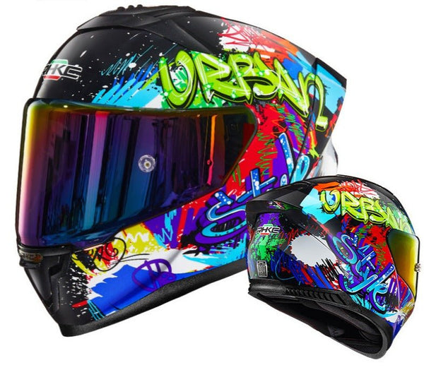 Black Graffiti Motorcycle Helmet at KingsMotorcycleFairings.com