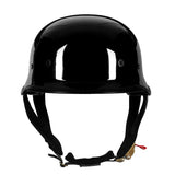 Black Half Face Soldier Motorcycle Helmet is brought to you by KingsMotorcycleFairings.com