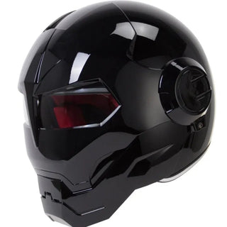 Black Iron Man Motorcycle Helmet