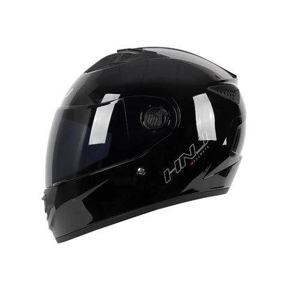 The Gloss Black HNJ Full-Face Motorcycle Helmet is brought to you by KingsMotorcycleFairings.com