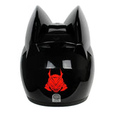 The Black HNJ Full-Face Motorcycle Helmet with Cat Ears is brought to you by Kings Motorcycle Fairings