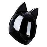 The Black HNJ Full-Face Motorcycle Helmet with Cat Ears is brought to you by Kings Motorcycle Fairings