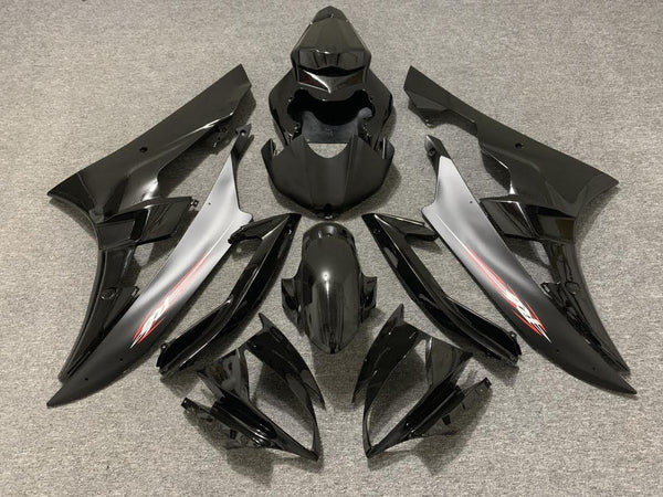 Yamaha YZF-R6 (2006-2007) Black, Matte Black & Red Fairings