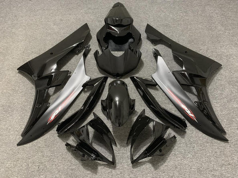 Yamaha YZF-R6 (2006-2007) Black, Matte Black & Red Fairings