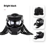 Black Predator HNJ Motorcycle Helmet - KingsMotorcycleFairings.com