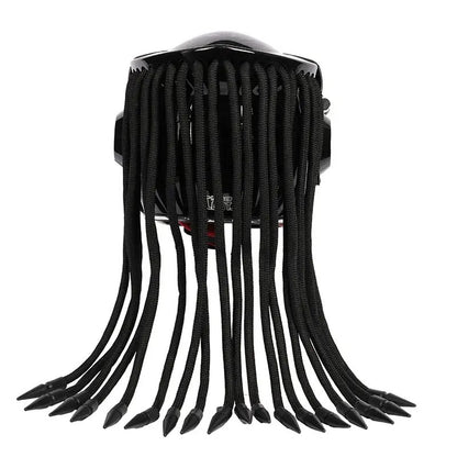Black Predator HNJ Motorcycle Helmet - KingsMotorcycleFairings.com