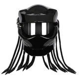 Black Predator HNJ Motorcycle Helmet - KingsMotorcycleFairings.com
