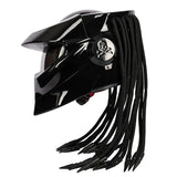 Black Predator HNJ Motorcycle Helmet - KingsMotorcycleFairings.com