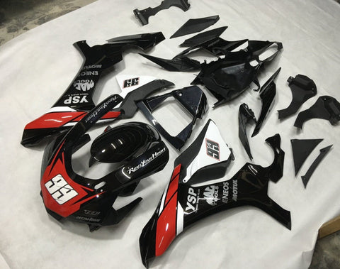 Yamaha YZF-R1 (2015-2019) Black, Red & White 99 Fairings