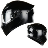 Black Ryzen Motorcycle Helmet at KingsMotorcycleFairings.com