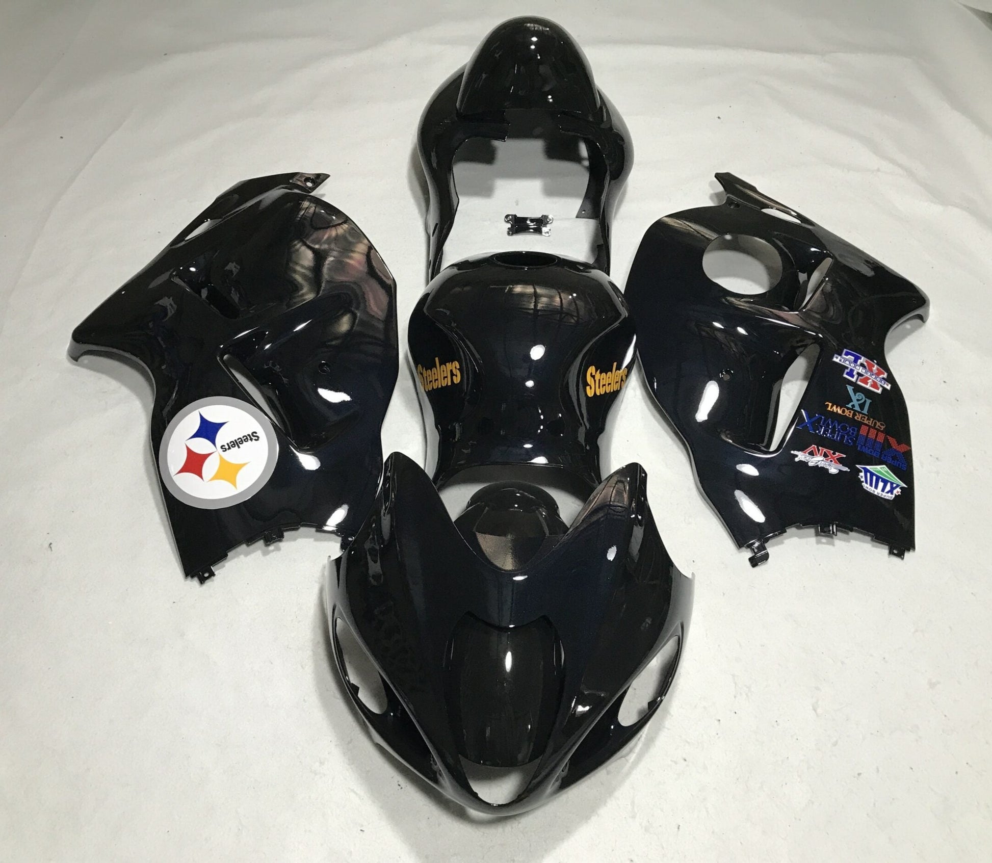 Suzuki GSXR1300 Hayabusa (1999-2007) Black Steelers Fairings