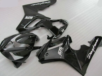 Matte Black and Gloss Black Fairing Kit for a 2006, 2007 & 2008 Triumph Daytona 675 motorcycle
