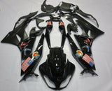 Black U.S. Air Force Fairing Kit for a 2009, 2010, 2011 & 2012 Kawasaki Ninja ZX-6R 636 motorcycle