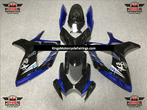 Suzuki GSXR750 (2006-2007) Blue, Black & Silver Marine Fairings