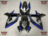 Blue, Black and Silver Marine Fairing Kit for a 2006 & 2007 Suzuki GSX-R750 motorcycle