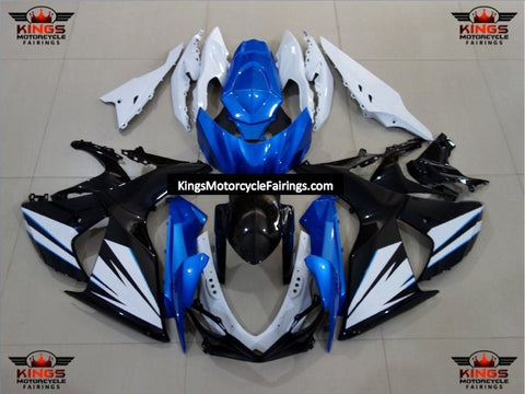 Suzuki GSXR1000 (2009-2016) Black, Blue & White Fairings