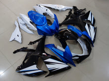 Black, Blue and White Fairing Kit for a 2009, 2010, 2011, 2012, 2013, 2014, 2015 & 2016 Suzuki GSX-R1000 motorcycle