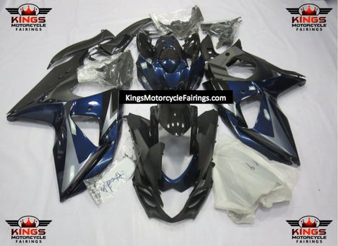 Suzuki GSXR1000 (2009-2016) Black, Dark Blue & Silver Fairings