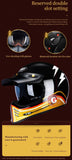 Black, Gold and White Lightning Beasley Open-Face Motorcycle Helmet is brought to you by KingsMotorcycleFairings.com