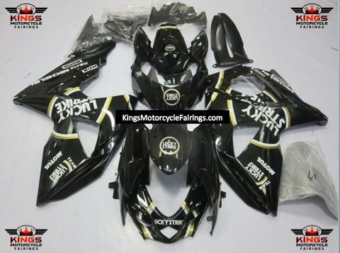 Suzuki GSXR1000 (2009-2016) Black, Gold & White Lucky Strike Fairings