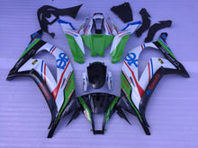 Black, Green, White, Blue and Red Fairing Kit for a 2011, 2012, 2013, 2014 & 2015 Kawasaki Ninja ZX-10R motorcycle