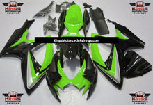 Suzuki GSXR600 (2006-2007) Green, Black & Silver Fairings