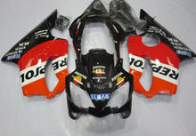 Black, Orange, Red and White Repsol Fairing Kit for a 2004, 2005, 2006, 2007 Honda CBR600F4i motorcycle