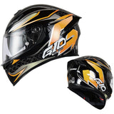 Black, Orange & Silver G10 Ryzen Motorcycle Helmet at KingsMotorcycleFairings.com
