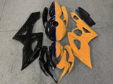 Black, Orange and Blue Split Fairing Kit for a 2005 & 2006 Suzuki GSX-R1000 motorcycle