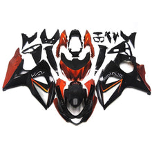 Black, Orange and Silver Fairing Kit for a 2009, 2010, 2011, 2012, 2013, 2014, 2015 & 2016 Suzuki GSX-R1000 motorcycle