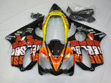 Black, Orange and Yellow Rossi Fairing Kit for a 2004, 2005, 2006, 2007 Honda CBR600F4i motorcycle
