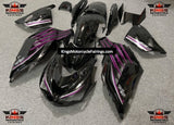 Black, Pink and Silver Fairing Kit for a 2012, 2013, 2014, 2015, 2016, 2017, 2018, 2019, 2020 & 2021 Kawasaki Ninja ZX-14R motorcycle