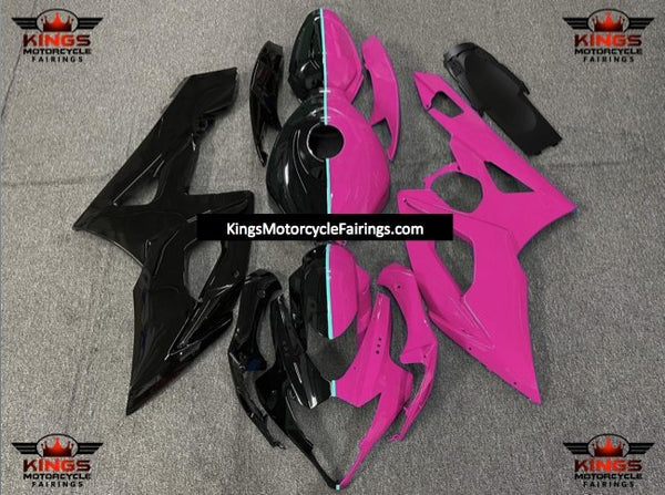 Suzuki GSXR1000 (2005-2006) Black, Pink & Turquoise Split Fairings