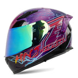 Black and Purple Lightning HNJ Full-Face Motorcycle Helmet is brought to you by KingsMotorcycleFairings.com