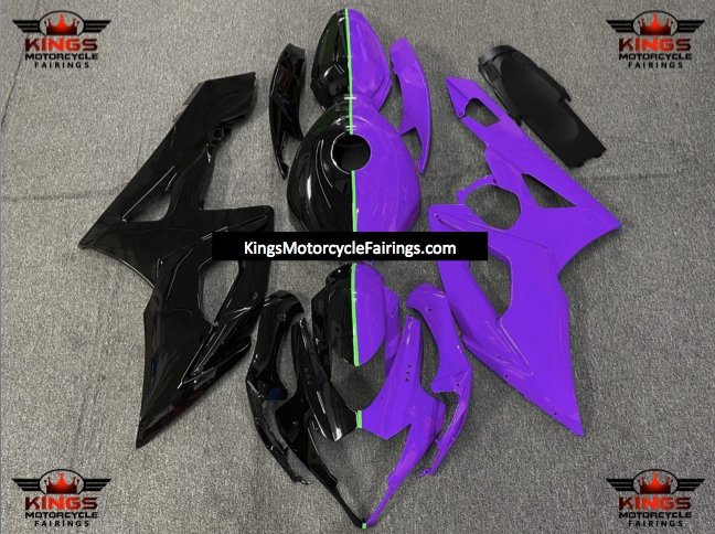 Suzuki GSXR1000 (2005-2006) Black, Purple & Green Split Fairings
